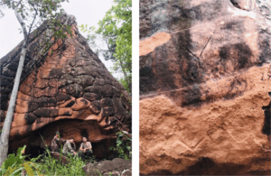 Incisioni di una grotta di 2.000 anni, trovate inaspettatamente durante la pattuglia dei ranger in Thailandia