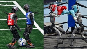Le macchine praticano arti marziali, hip-hop e giocano a calcio ai Giochi Mondiali dei Robot Umani