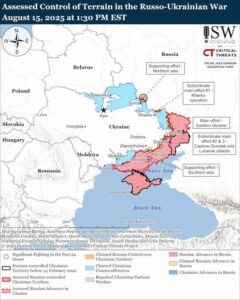 Una mappa che mostra il controllo del territorio in Ucraina