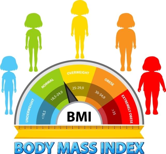 Grafico che mostra l'IMC