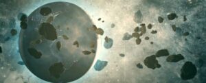 illustrazione asteroidi