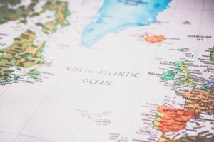 L'oceano Atlantico del Nord.