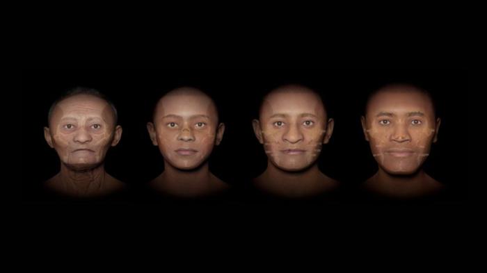 Volti di mummie colombiane di centinaia di anni fa ricostruiti utilizzando un nuovo metodo