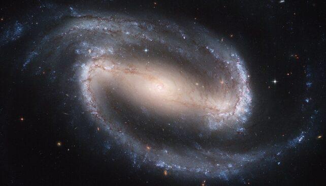 Una galassia a spirale nello spazio