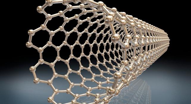 illustrazione di nanotubi di carbonio