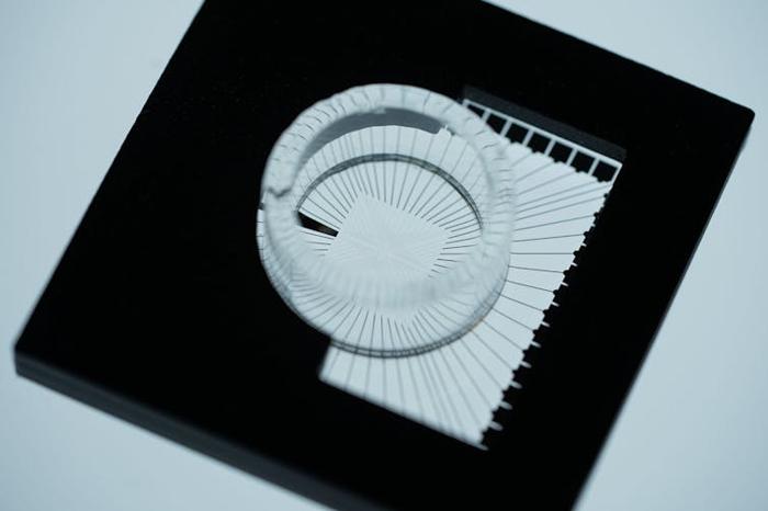 Una nuova matrice di microelettrodi fabbricata.