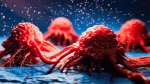 illustrazione di cellule cancerose