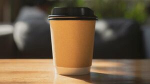 tazza di caffè usa e getta