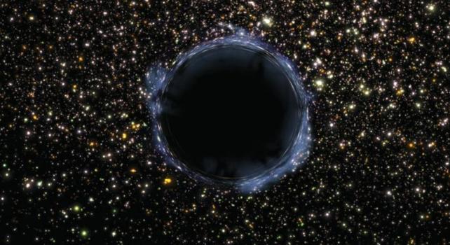 buco nero contro le stelle