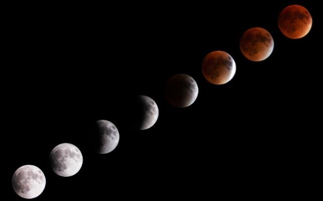 fasi della luna di sangue