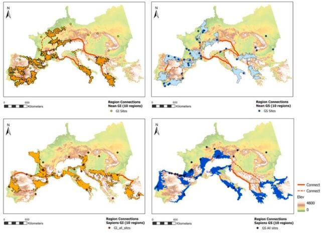 Mappa delle popolazioni umane antiche