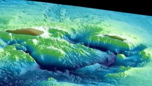 immagine della caldera Kikai sottomarina, Giappone