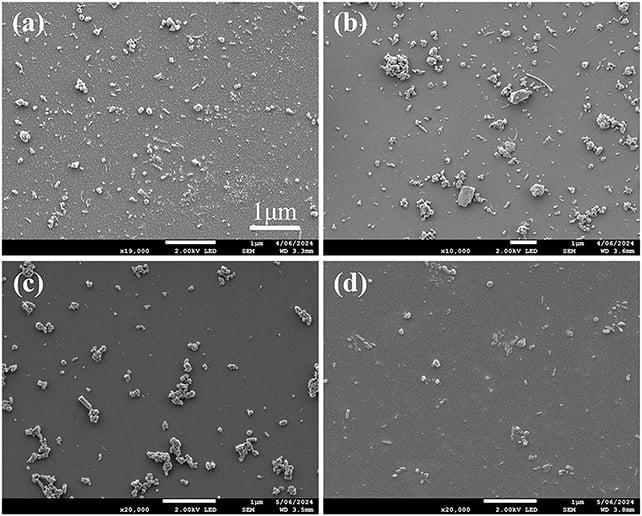 Scansione di nanoplastiche