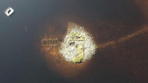 Gli archeologi scoprono le fondamenta di un'isola artificiale strana di 5.000 anni