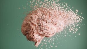 Cervello che si dissolve