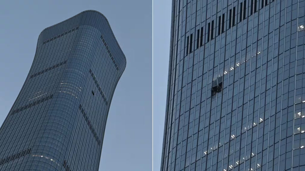 Aereo si schianta contro il grattacielo più alto di Pechino: scene di panico in centro