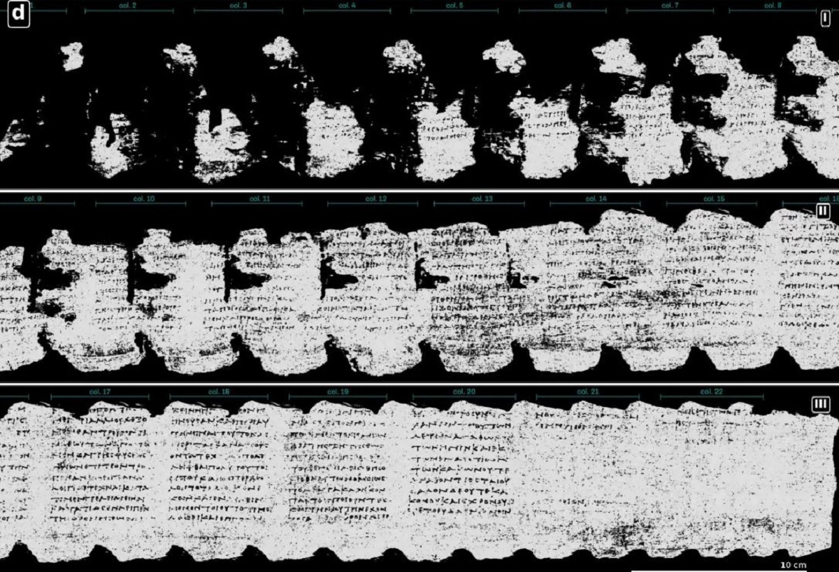 Il papiro di Ercolano PHerc. 1667 è stato letto dopo 2000 anni