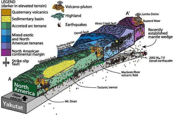 Gli scienziati trovano centinaia di terremoti nascosti in una linea retta sotto l'Alaska