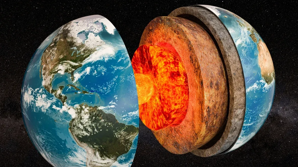 Una gigantesca riserva idrica invisibile è stata scoperta confini del nucleo terrestre
