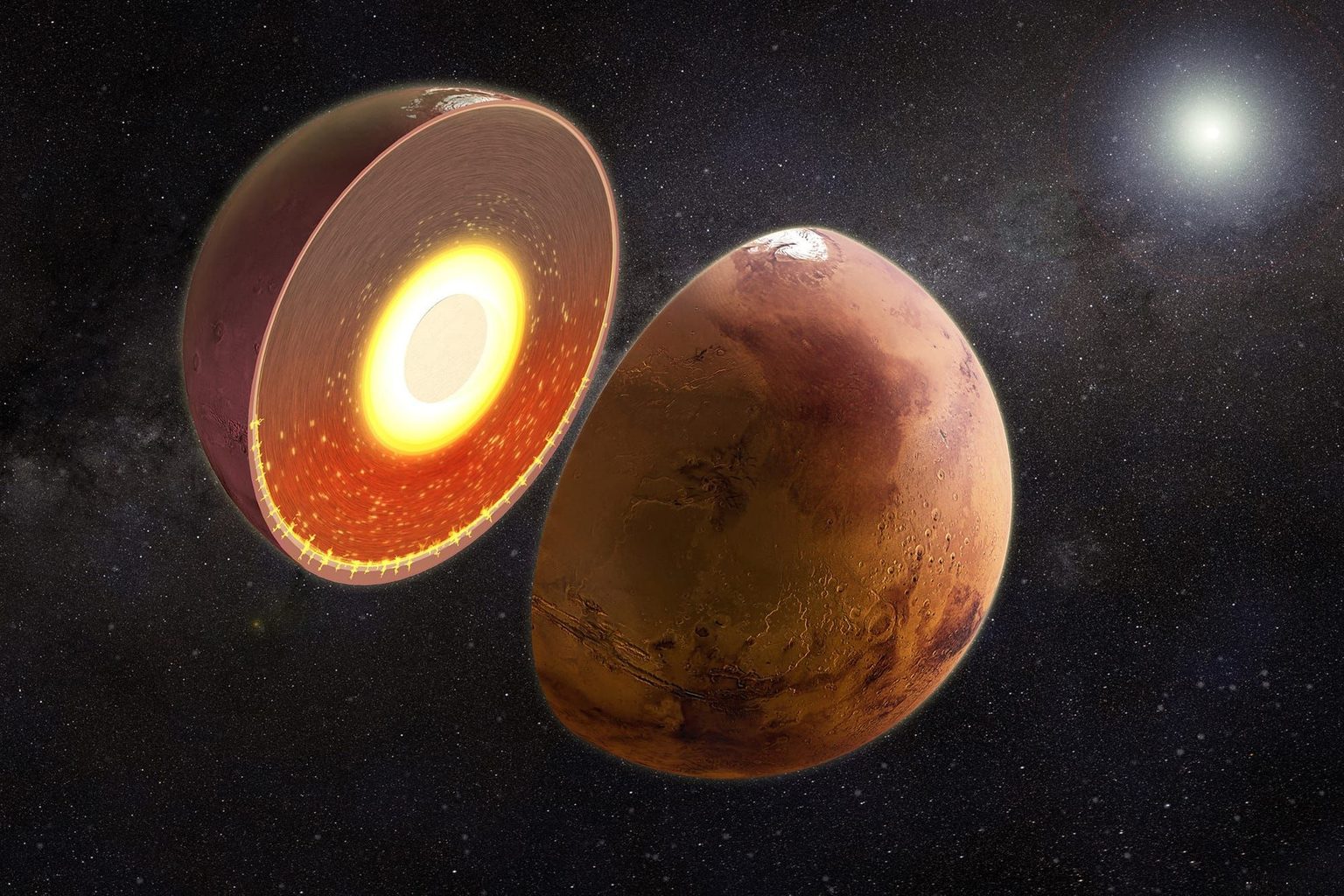 Scoperta anomalia termica nel mantello marziano: cosa succede nelle profondità del pianeta rosso?