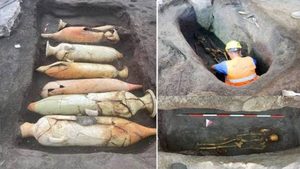 Uno scheletro di 1.600 anni fa ritrovato in un enorme vaso: gli ultimi istanti di una vittima romana