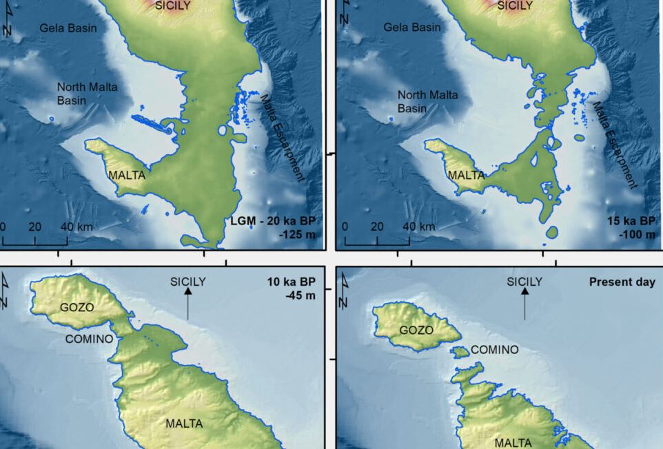 Durante l'ultima glaciazione le due regioni erano collegate