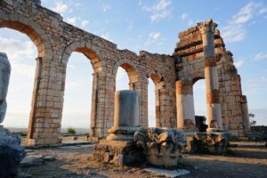 Antica città romana di Volubilis in Marocco