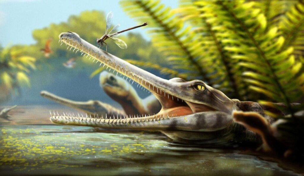 Ricostruzione artistica di Ctenosuchus tenuidens