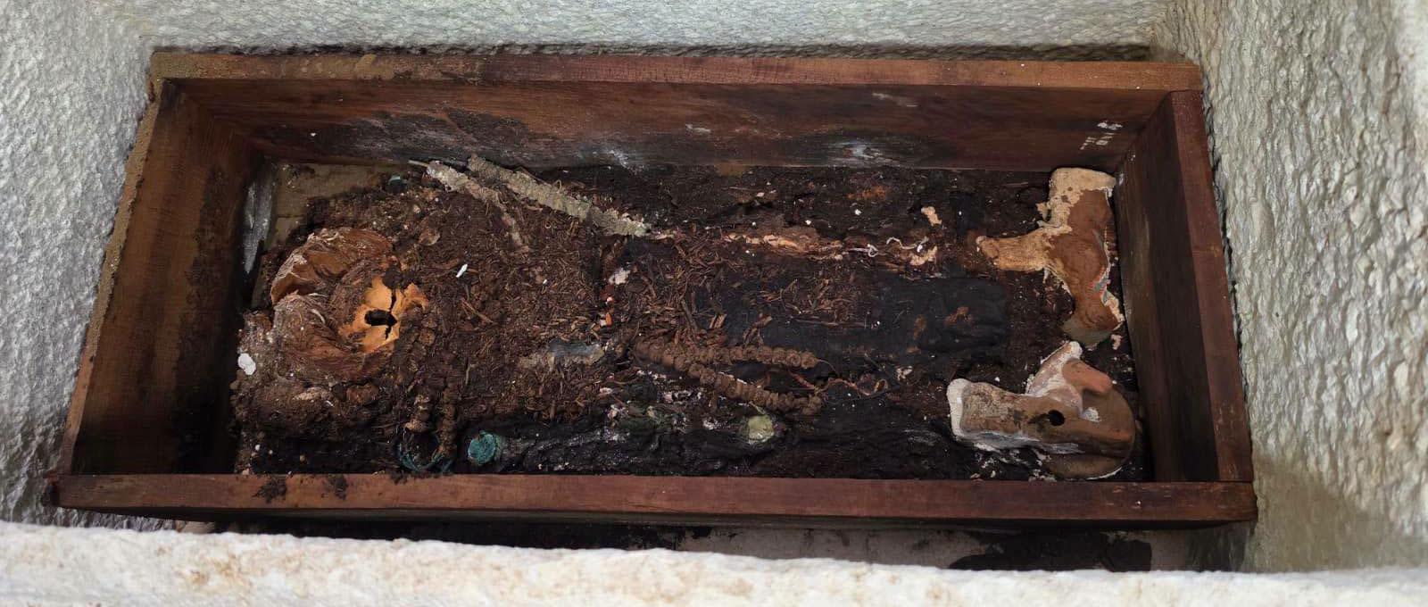 Sarcofago di un bambino scoperto in Romania