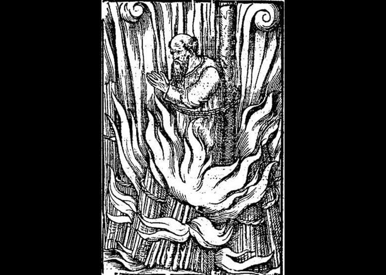 None Raffigurazione del lollardo Richard Wyche arso sul rogo nel 1440