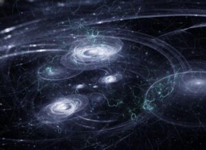 Materia oscura in astrofisica, immagine astratta