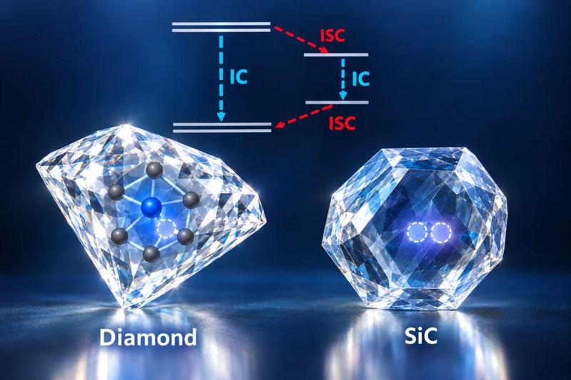Illustrazione dei difetti di spin nel diamante e nel carburo di silicio