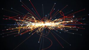 Collisione di particelle nell’acceleratore di adroni